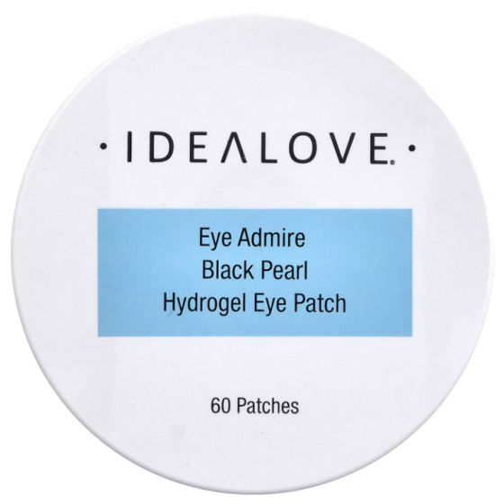 Idealove, Eye Admire Black Pearl Hydrogel Eye Mask, 60 pieces