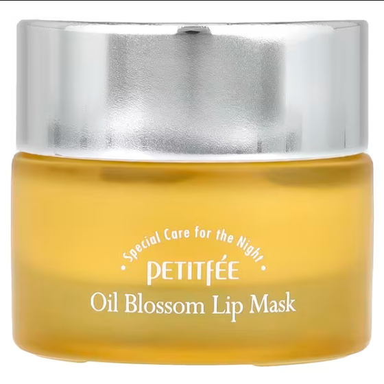Petitfee, flower oil lip mask, sea buckthorn oil, 15 grams